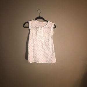 J Crew Polkadotted Blouse